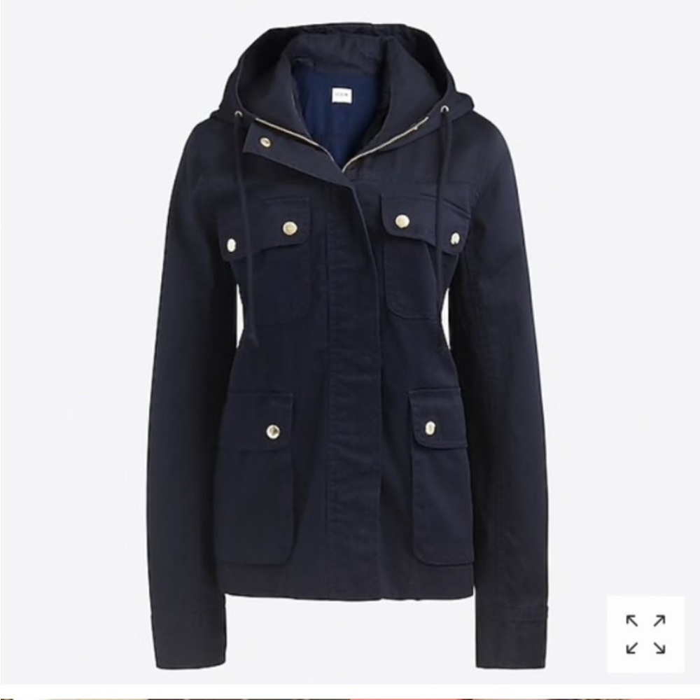 J CREW | Hooded Field Jacket, Navy